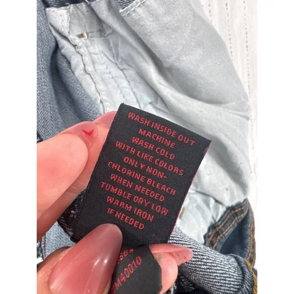 Earl Jeans Womens Jacket XL Blue Denim Trucker Embroidered Boho Floral Festival - Picture 7 of 12